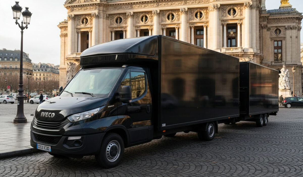 Camion noir opéra Garnier